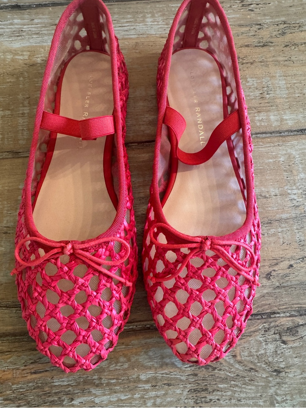 Loeffler Randal red shoes. Size 7. Worn once